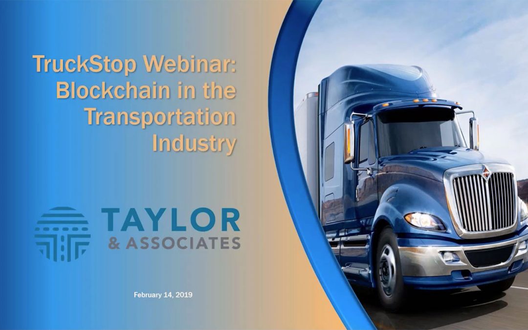 TruckStop Webinar: Blockchain in the Transportation Industry